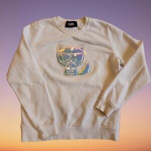 Dolls Kill CLUB 90's Iridescent CHANEL Karl Lagerfeld